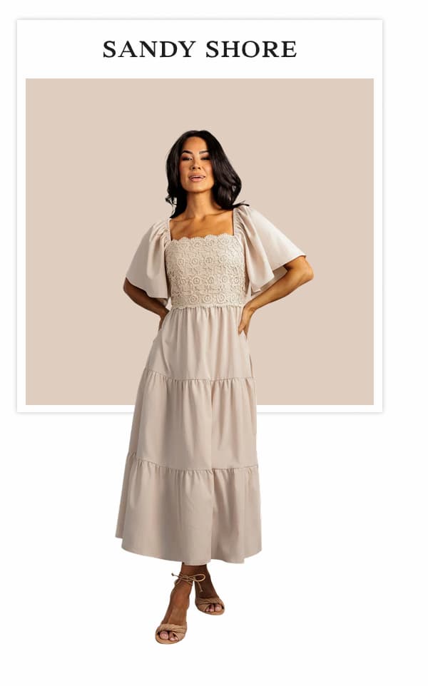 Fauna Lace Top Dress