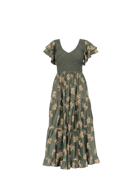 Estelle Smocked Midi Dress