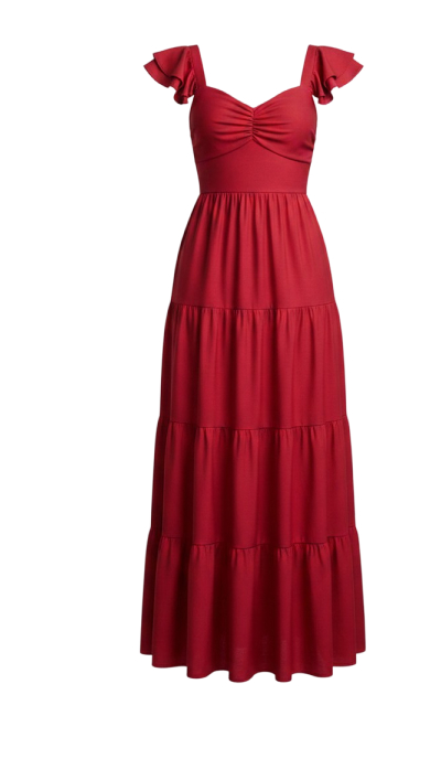 Vivianne Maxi Dress | Deep Red