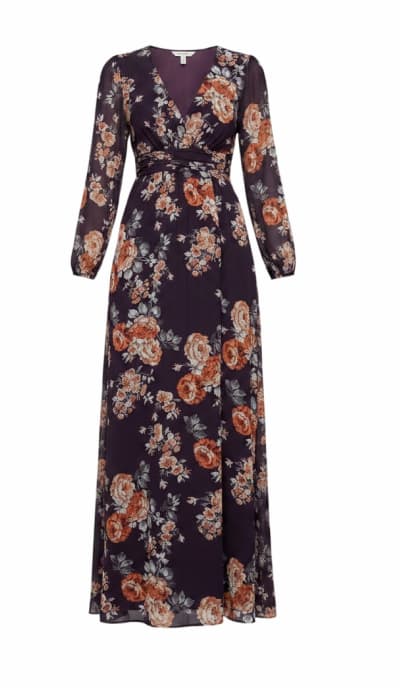 Adira Maxi Dress | Plum Floral