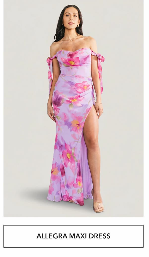 Allegra Off Shoulder Maxi Dress