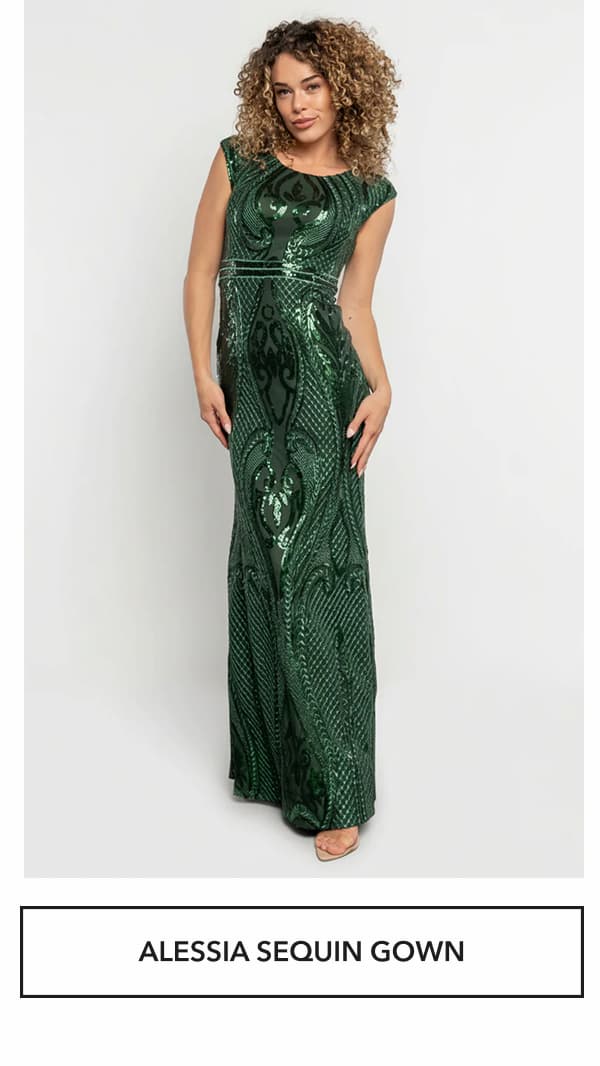 Alessia Sequin Gown