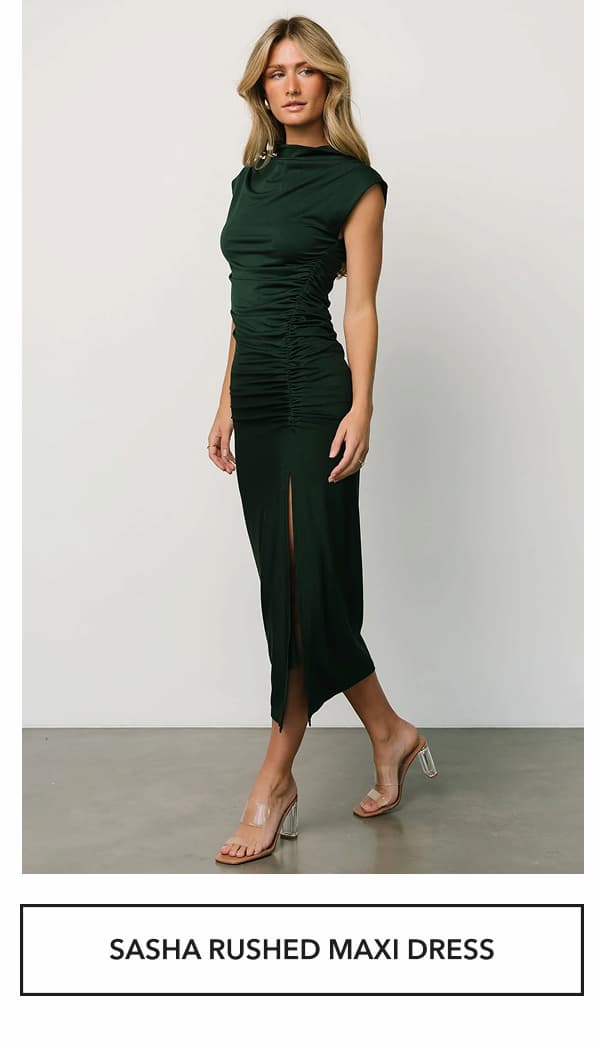 Sasha Ruched Maxi Dress