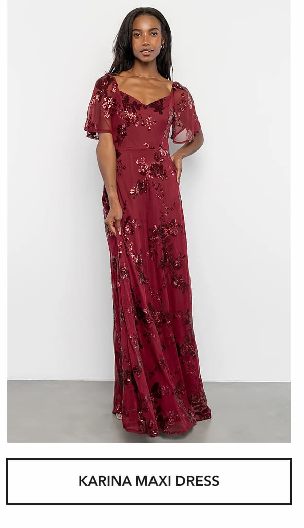 Karina Sequin Maxi Dress