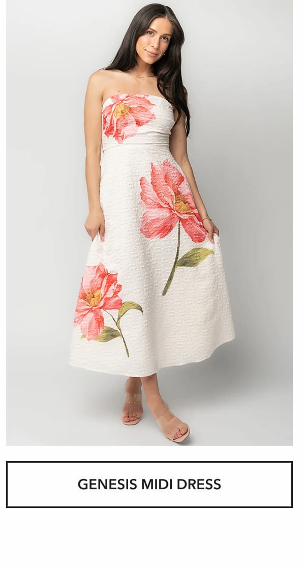 Genesis Strapless Midi Dress