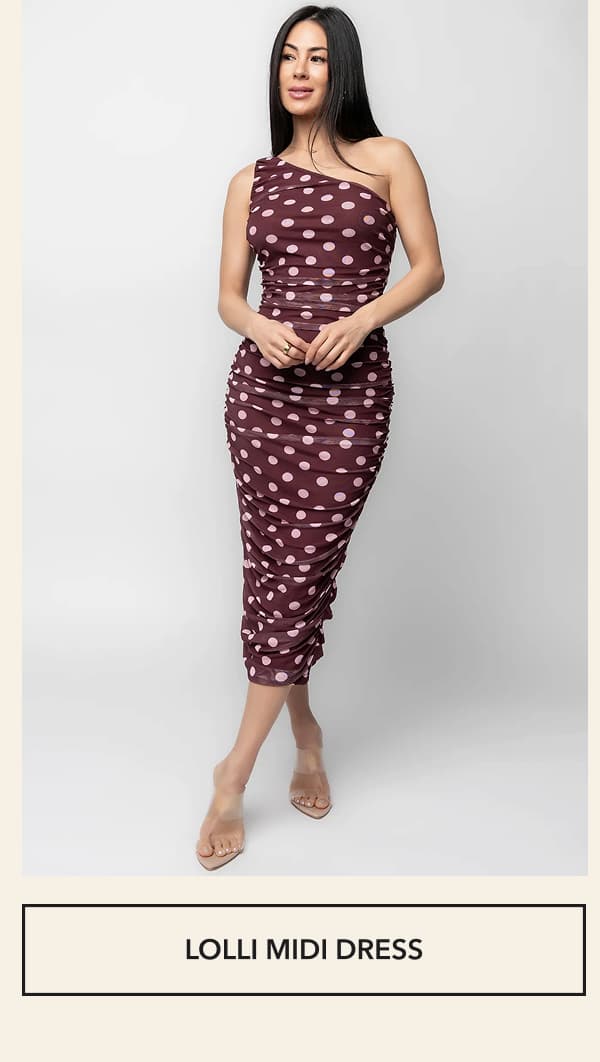 Lolli One Shoulder Midi Dress