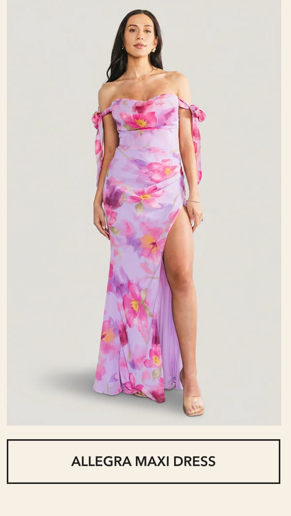 Allegra Off Shoulder Maxi Dress