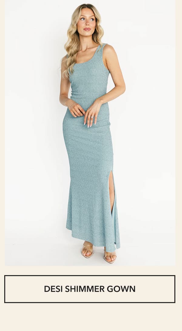 Desi Shimmer Gown