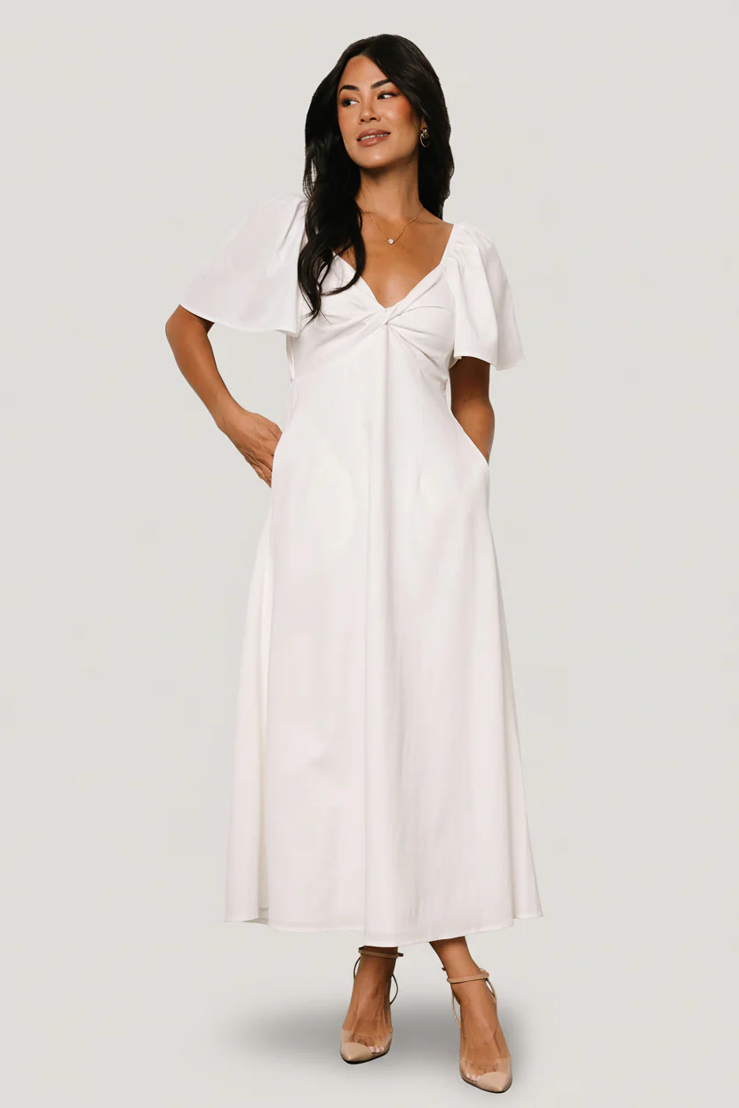 Image of Indie Back Tie Dress | Off White