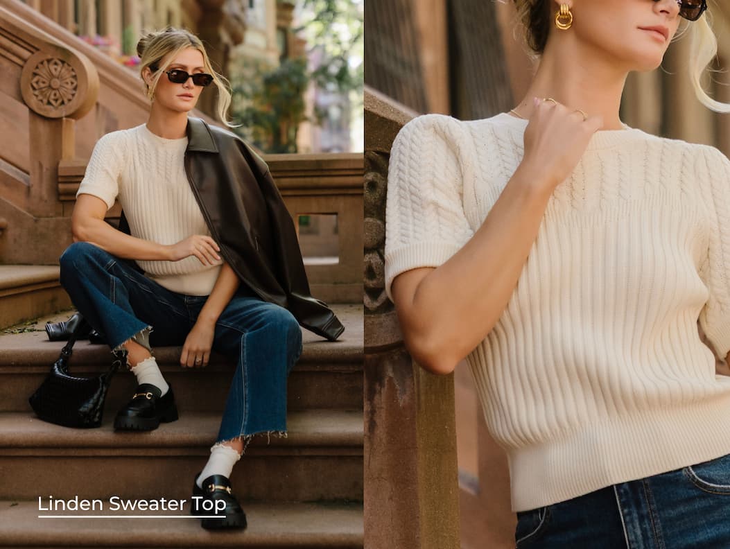 Linden Sweater Top | Ivory