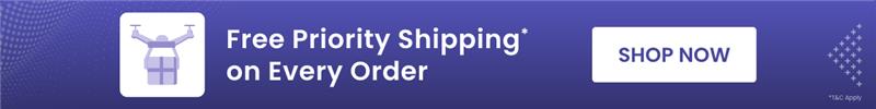 FREE Priority Shipping on Every Order