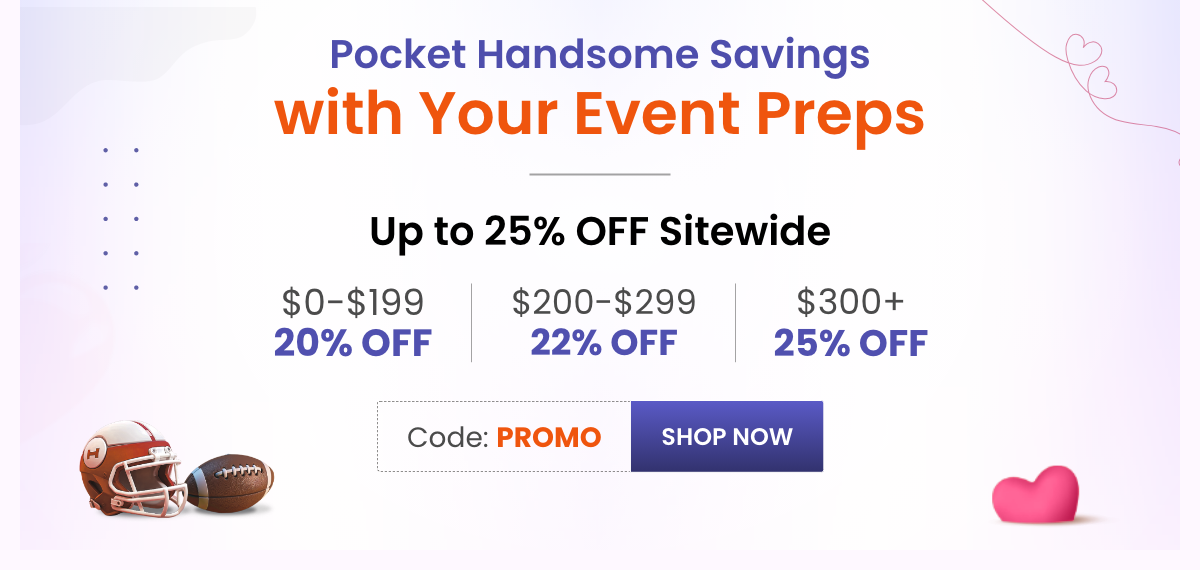 Pocket Handsome  Savings with Your Event Preps