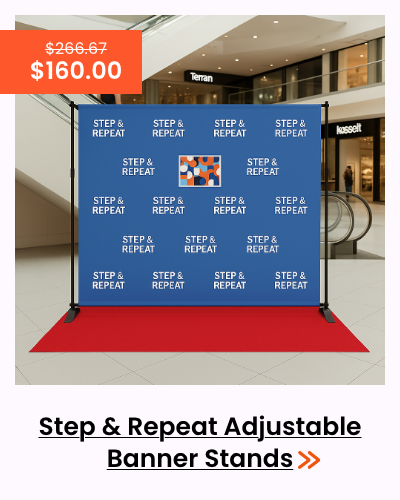 Step & Repeat Adjustable Banner Stands