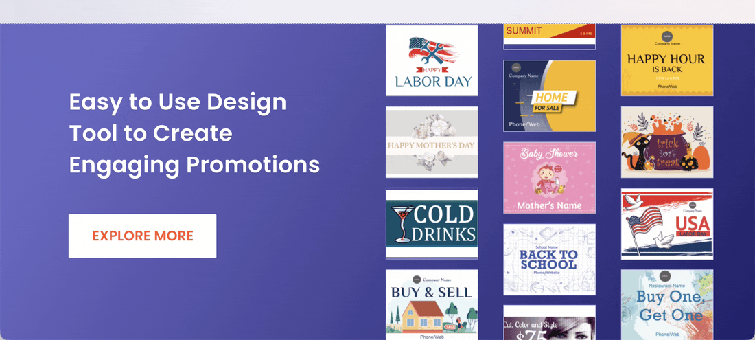 Easy to Use Design Tool to Create Engaging Promotions  