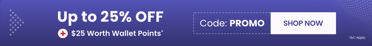 Up to 25% OFF + $25 Worth Wallet Points