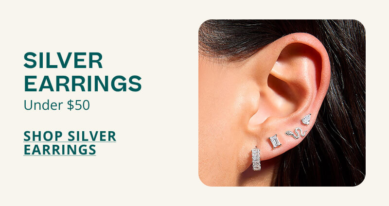 Silver Earrings Under $50. Click here to Shop Silver Earrings