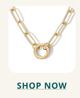14K Gold Plated Charm Holder Paper Clip Chain. Click to SHOP NOW.