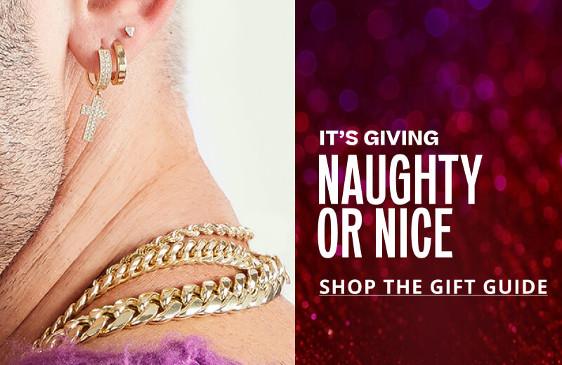 IT'S GIVING NAUGHTY OR NICE. Click to SHOP THE GIFT GUIDE.