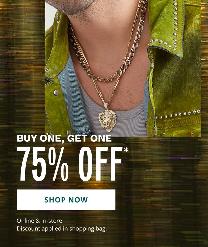 Buy one, get one 75% off