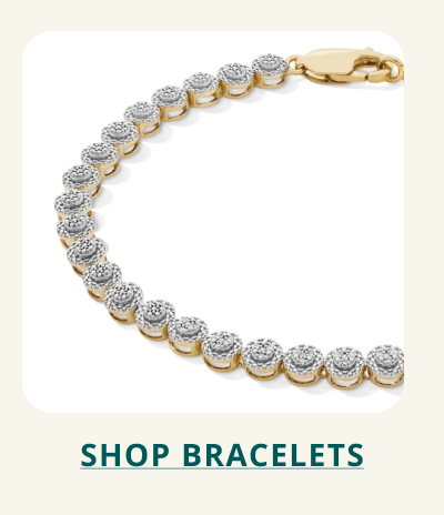 Gold surface, diamond bracelet, with gold clasp. Click here to shop bracelets