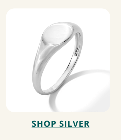 Silver, flat-top ring. Click here to shop silver