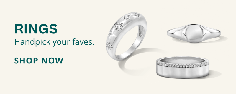 Silver rings, with diamond details. Rings. Handpick your faves. Click here to shop now 