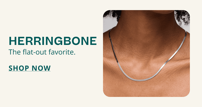 Silver and gold herringbone chains. Herringbone. The flat out favorite. Click here to shop now