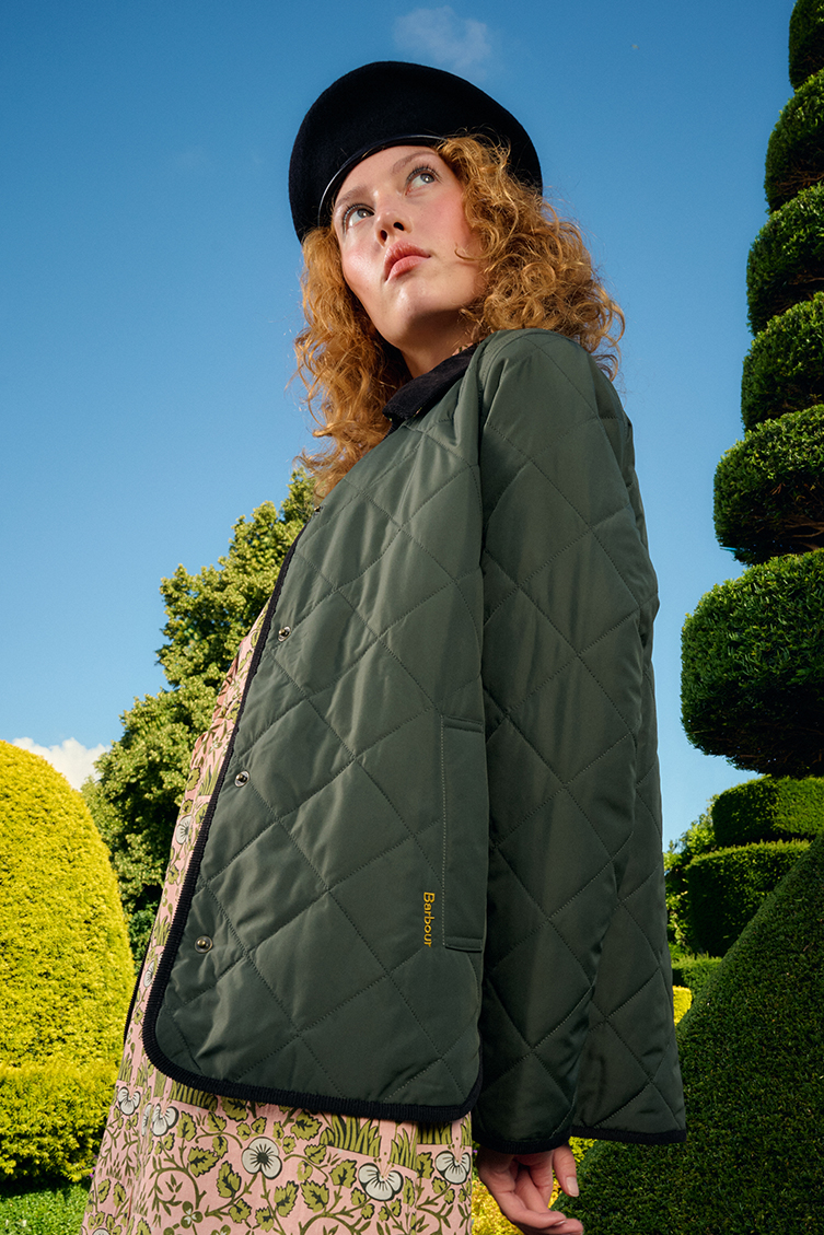 Barbour x William Morris Gallery Isabella Quilted Jacket