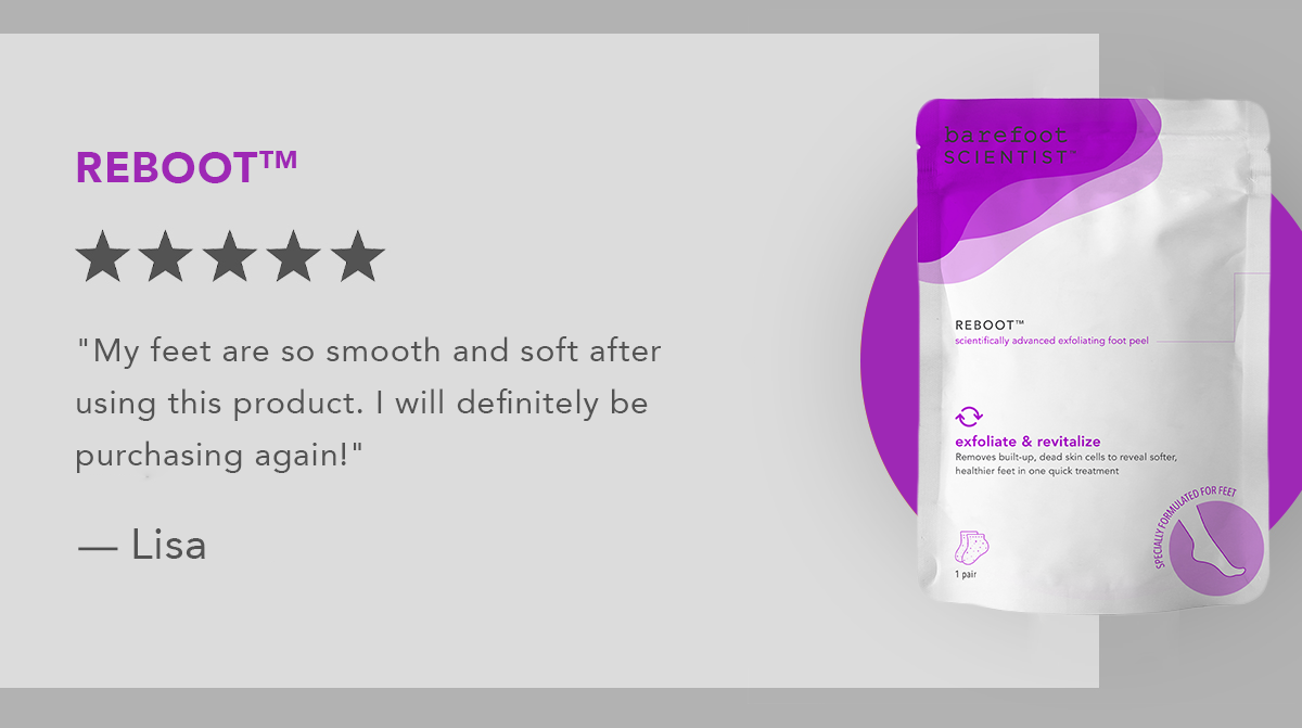 Reboot exfoliating foot peel
