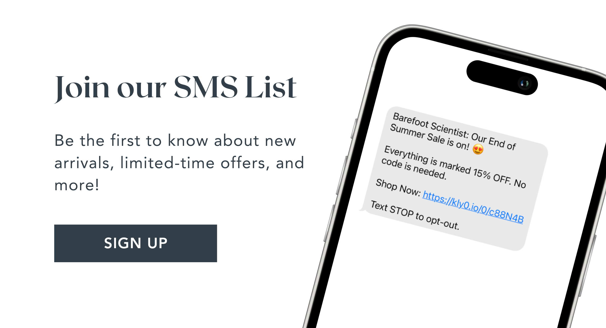 SMS Sign up