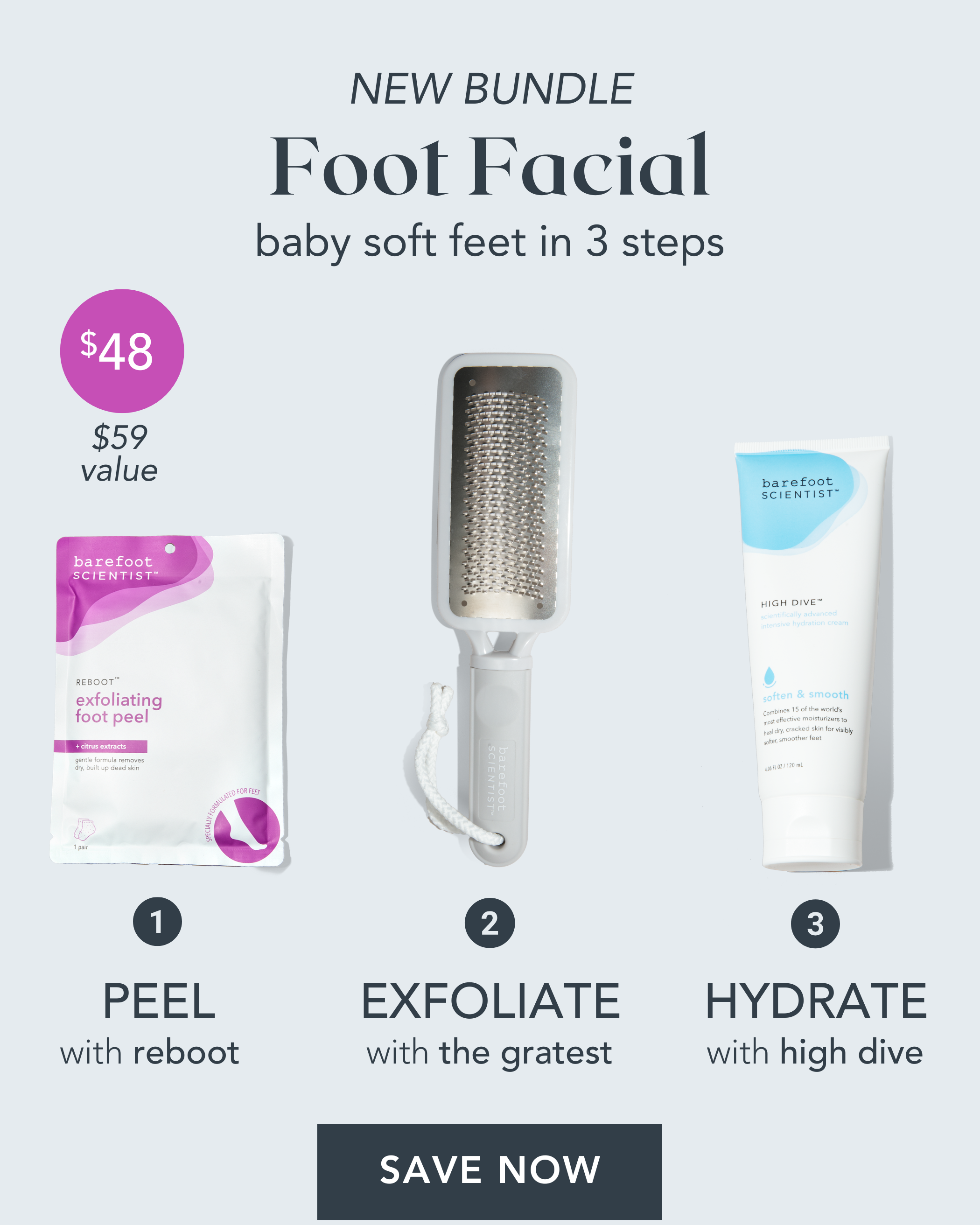 The Foot Facial 3 step system