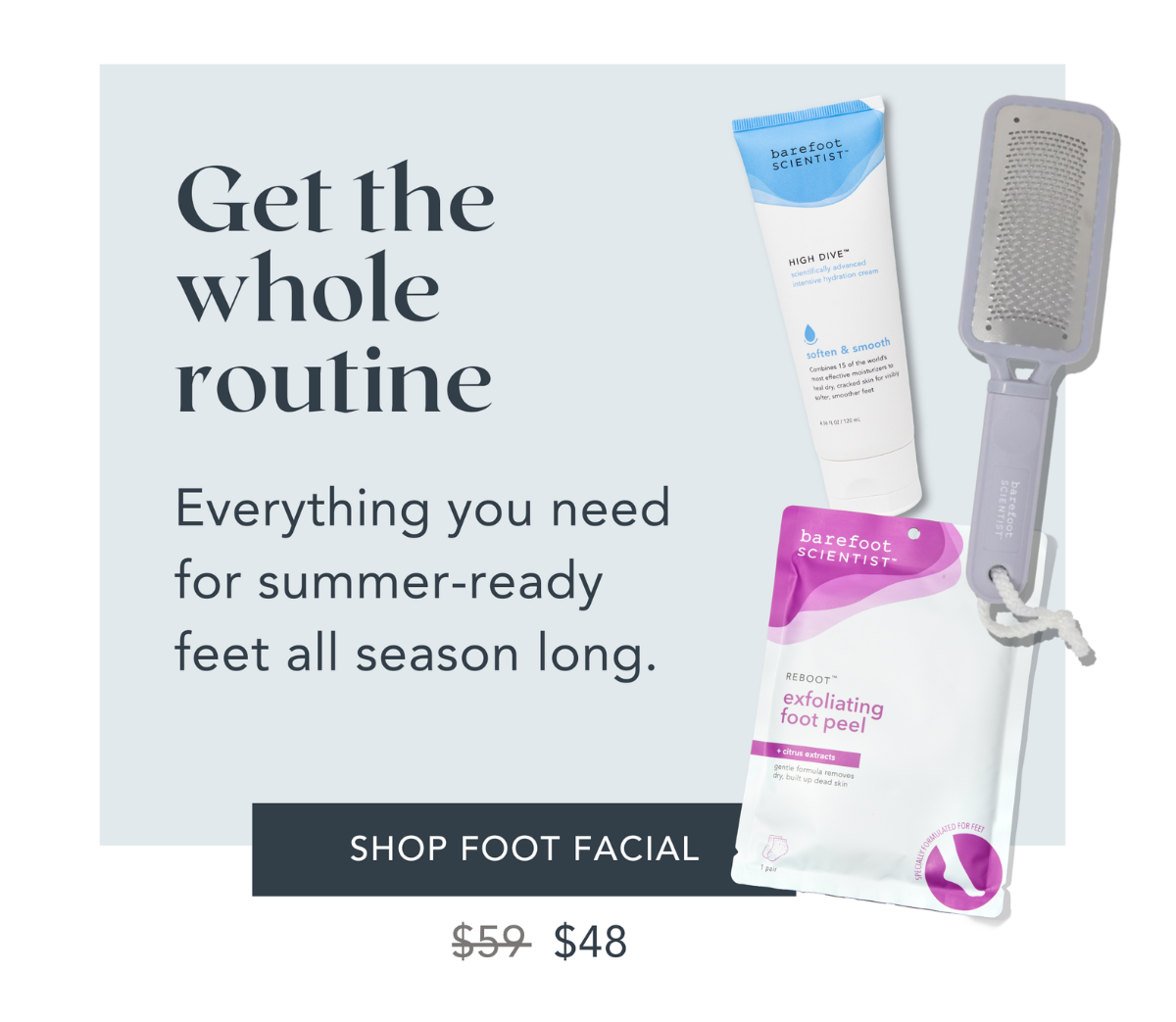 The full routine: Foot Facial Bundle