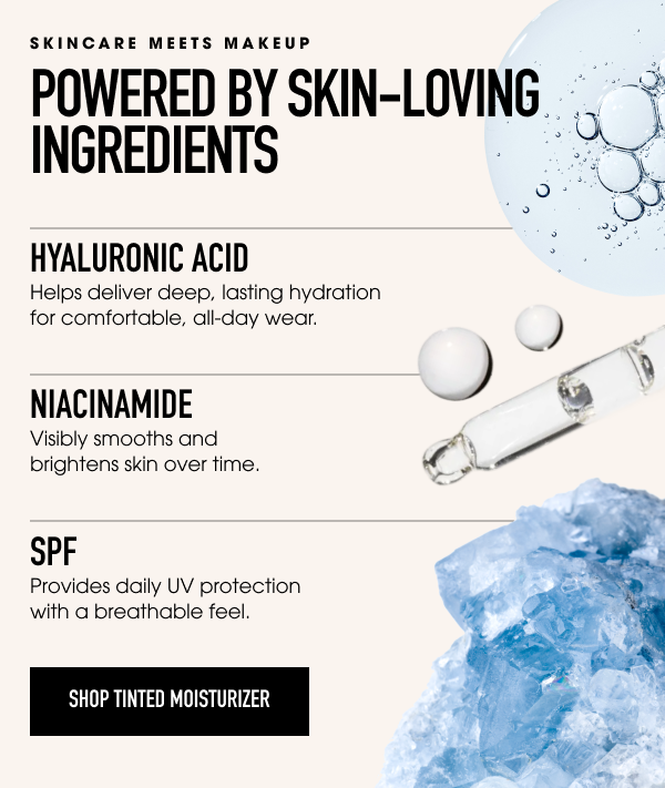 COMPLEXION RESCUE® Tinted Moisturizer with Hyaluronic Acid and Mineral SPF 30 ingreadients