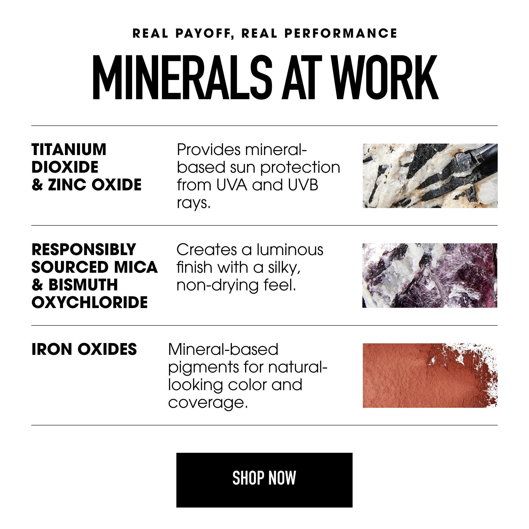 Minerals at work