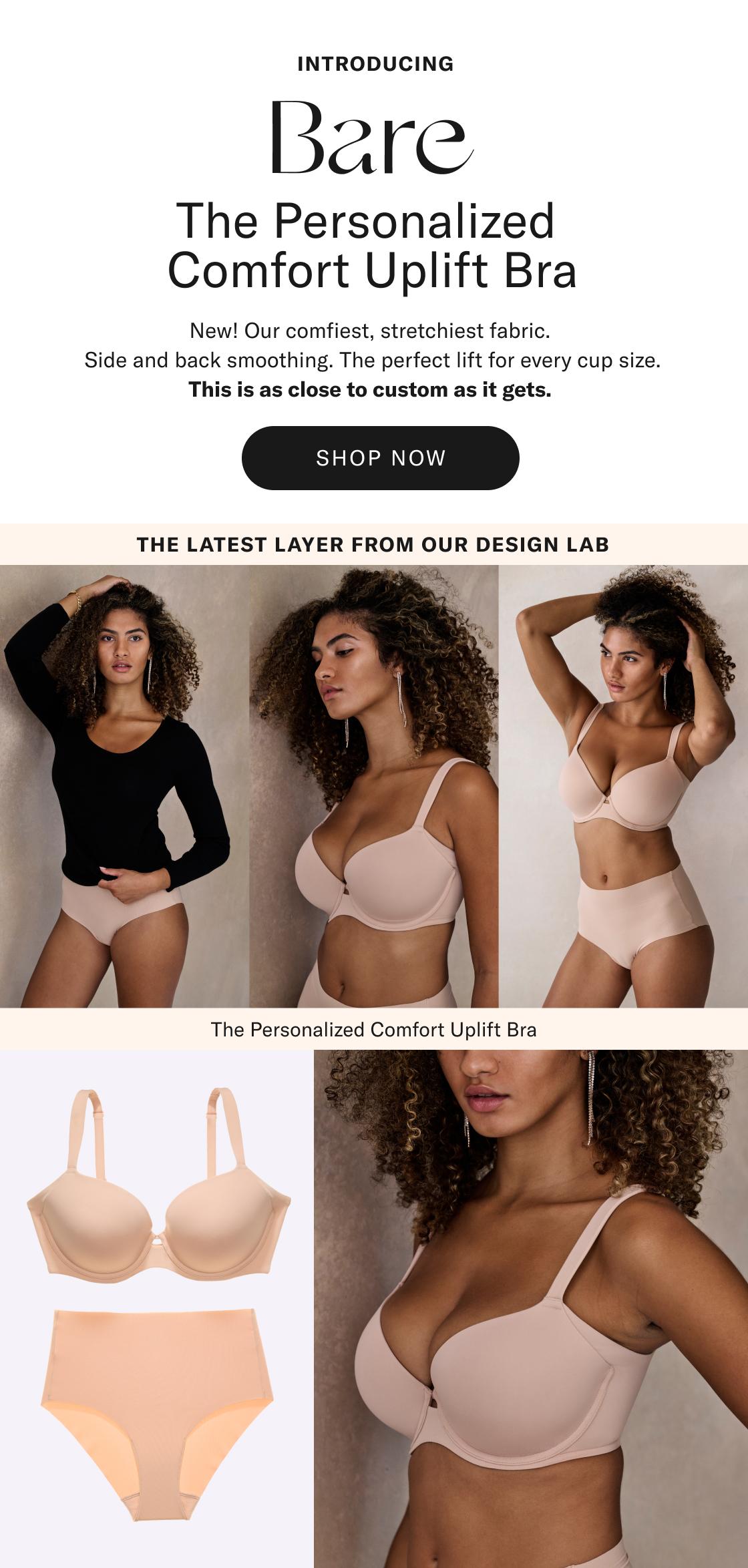 Bare The Personalized Comfort Uplift Bra