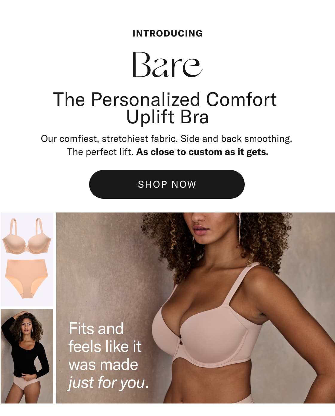 Bare The Personalized Comfort Uplift Bra