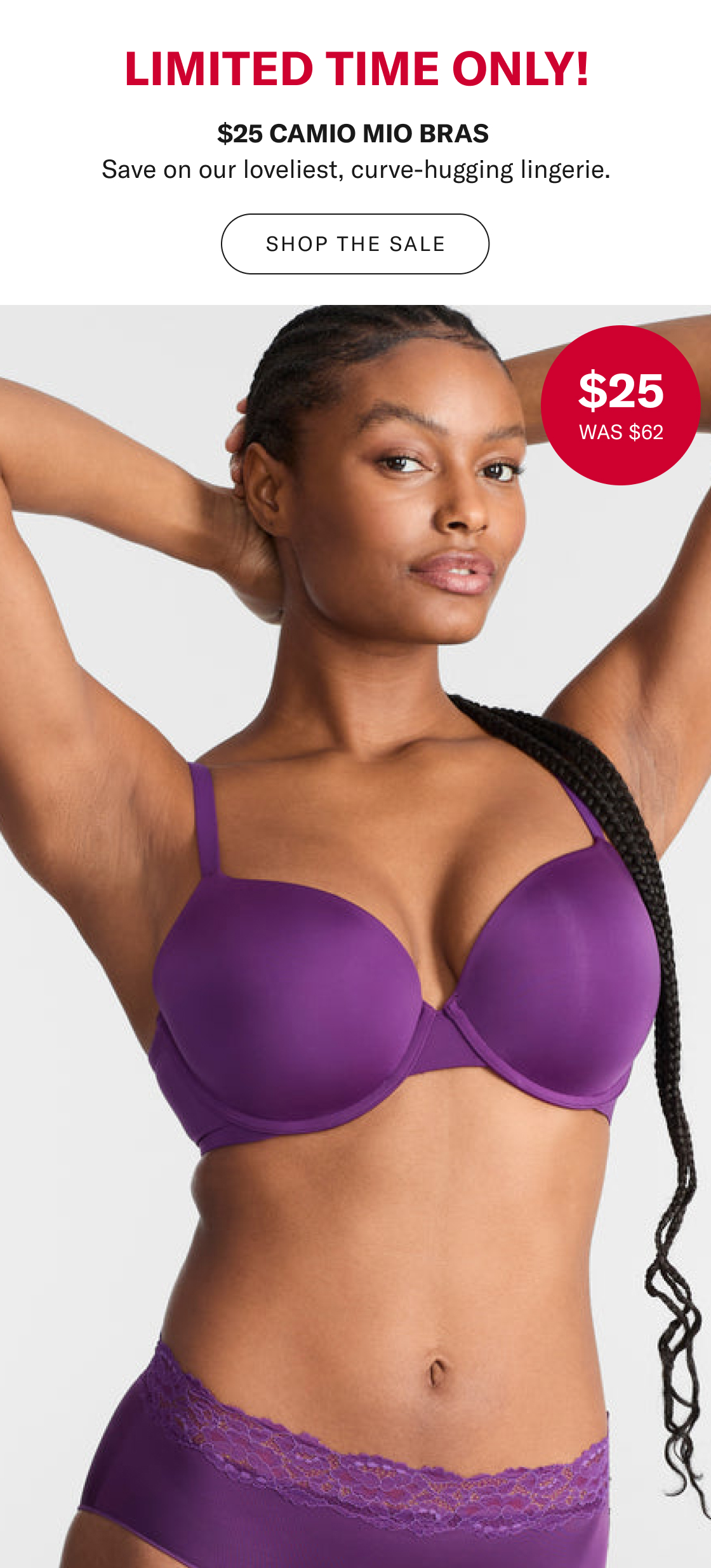 $25 Camio Mio Bras
