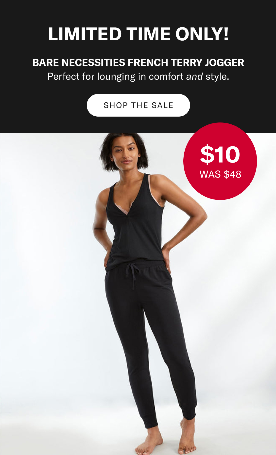 $10 French Terry Joggers