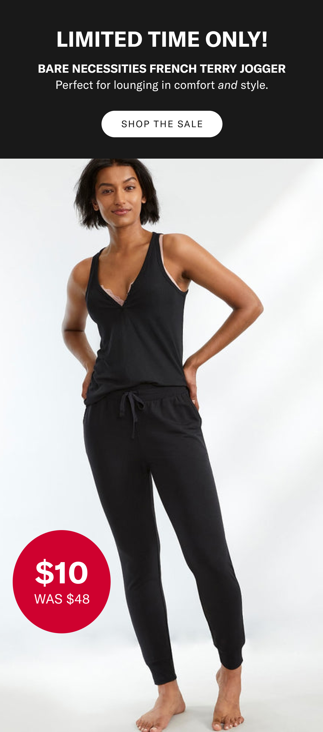 $10 French Terry Joggers