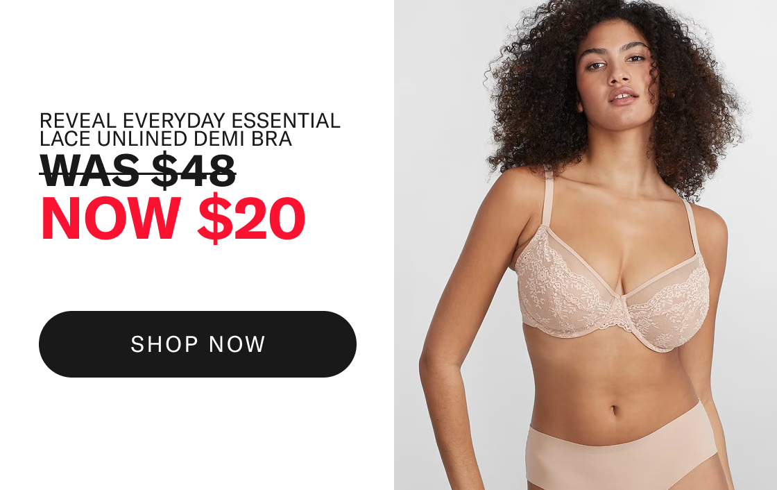 PDS: Reveal Everyday Essential Lace Unlined Demi Bra