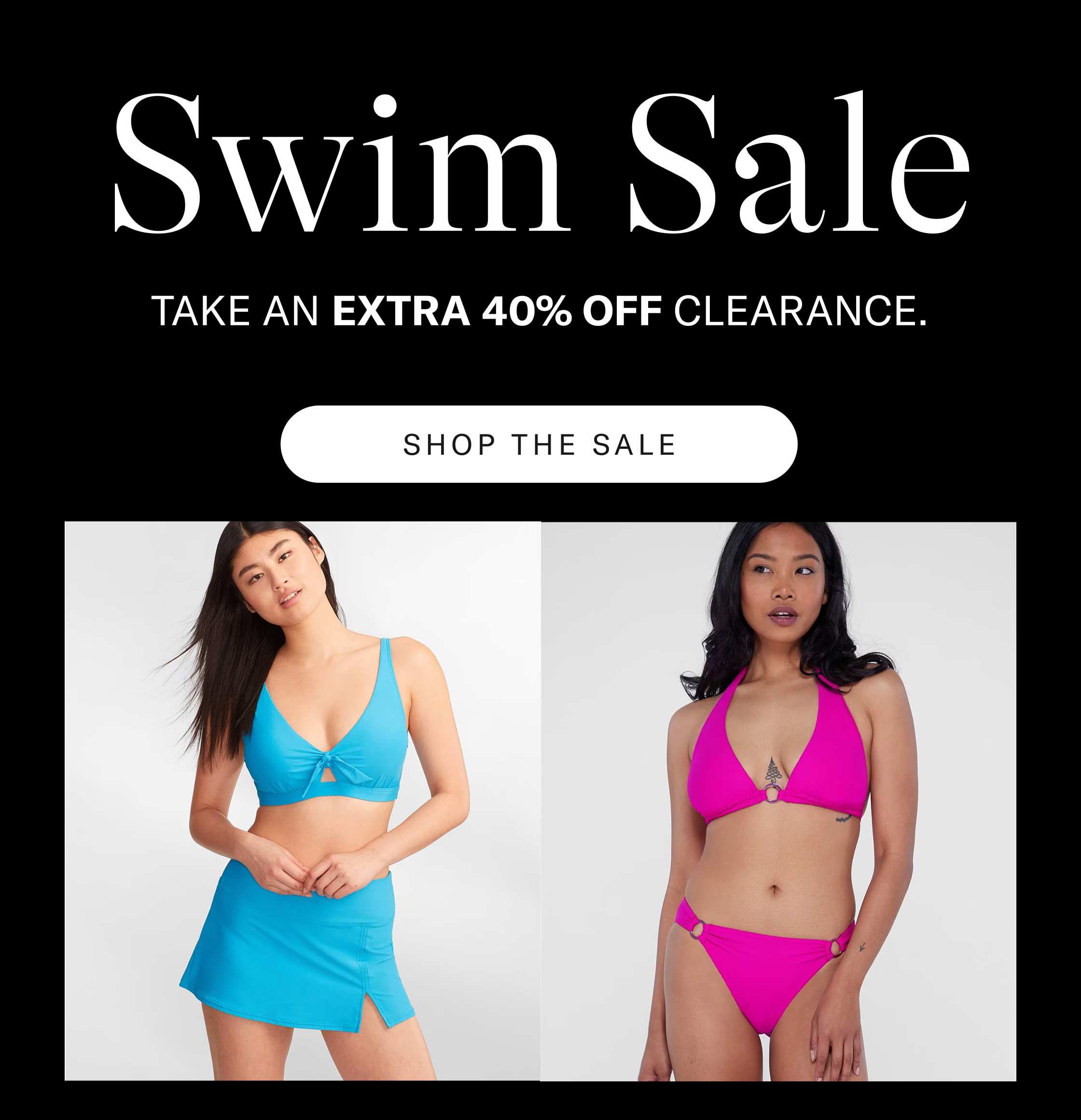 Swim Clearance Extra 40% Off