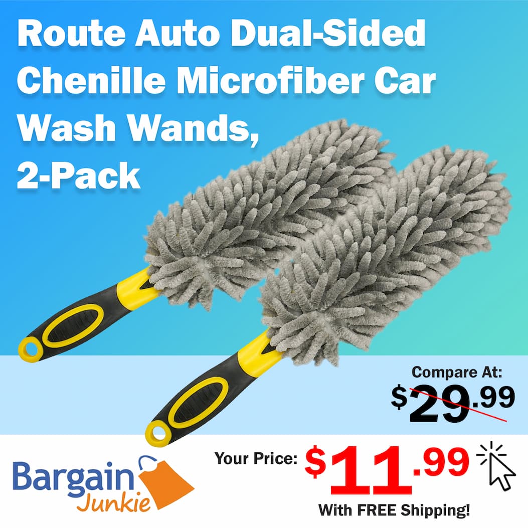 http://bargainjunkie.myshopify.com/products/route-auto-dual-sided-car-wash-wand-with-chenille-microfiber-for-deep-cleaning-2-pack