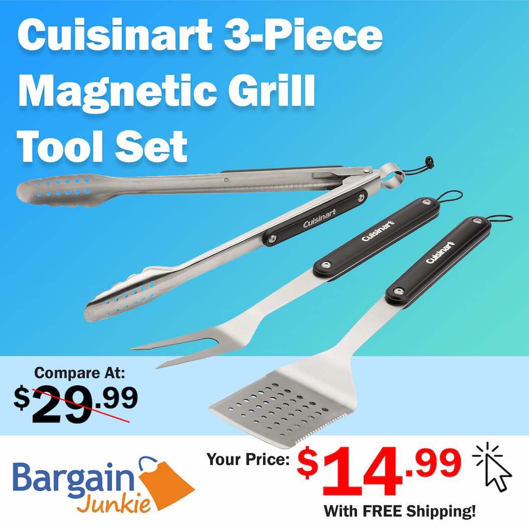 http://bargainjunkie.myshopify.com/products/cuisinart-3-piece-magnetic-grill-tool-set