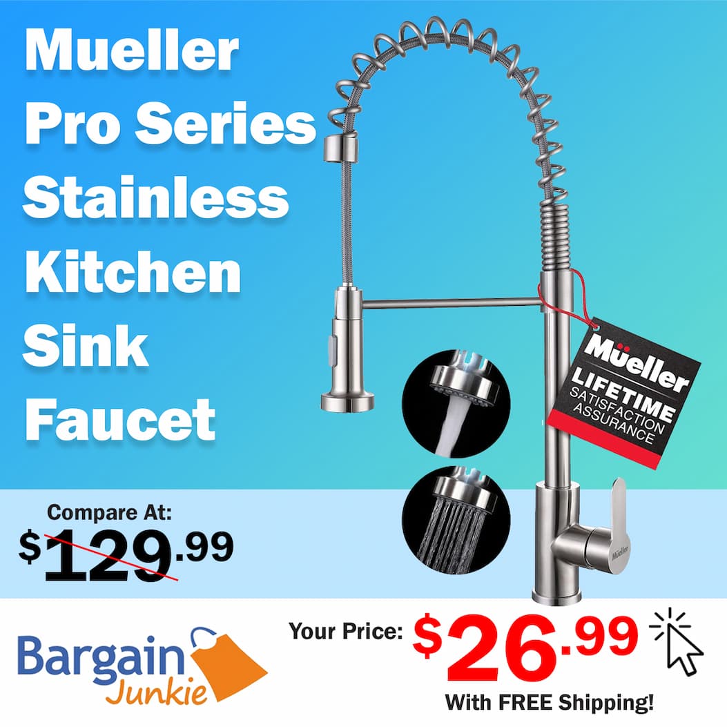 http://bargainjunkie.myshopify.com/products/mueller-professional-series-kitchen-sink-faucet-single-handle-stainless-steel-high-arc-single-lever-pull-out-spray-head-stream-flow-powerful-sprayer