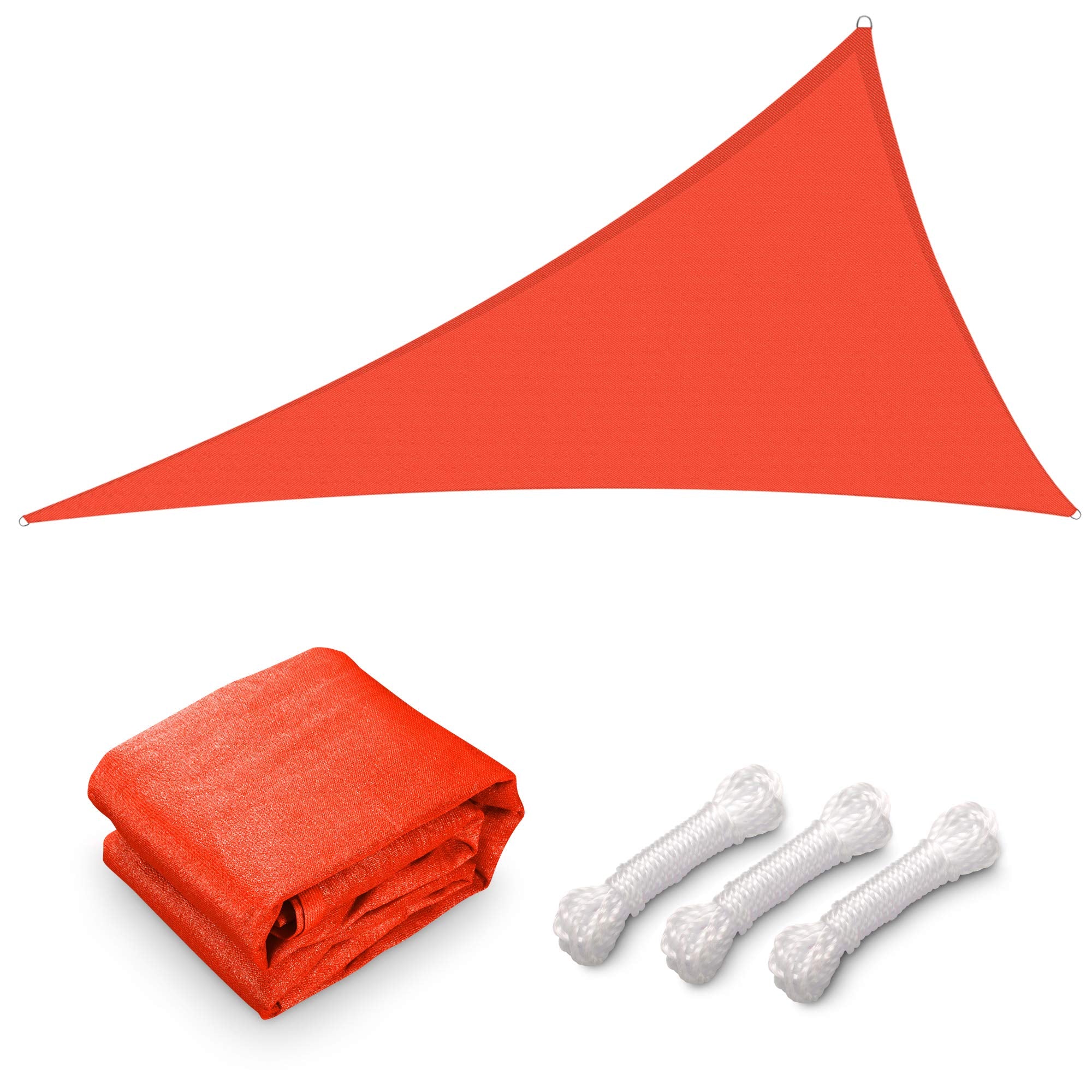 Image of Yescom 28FT Triangle Sun Shade Sail Canopy 97% UV Block Outdoor