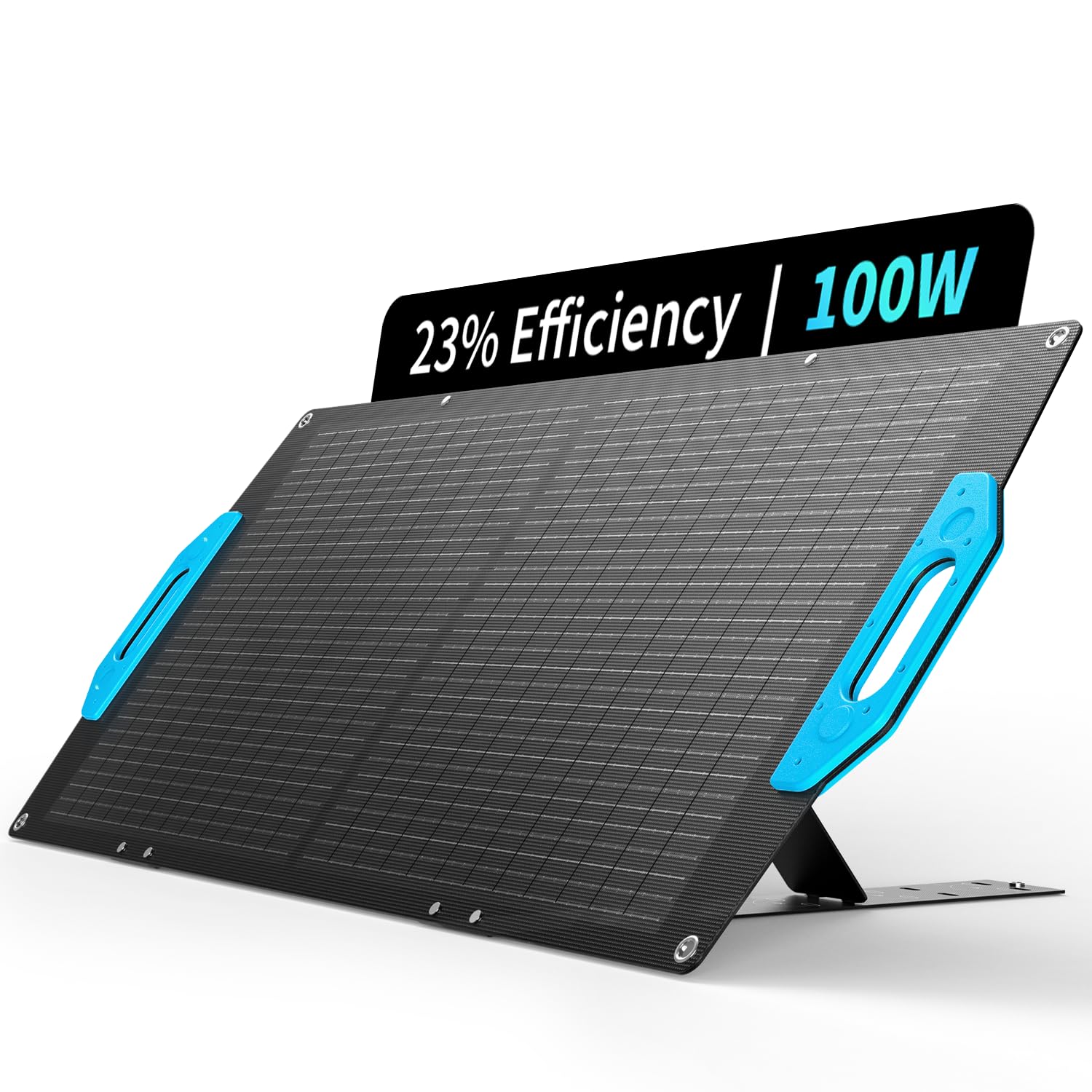 Image of Rayovac Sun Snare 100-Watt Foldable Solar Panel, IP67 Waterproof, Monocrystalline 23% Conversion Rate, Lightweight Integrated Design, Optical Sundial, 9.8-Foot MC4 Charging Cable, Adjustable Kickstand