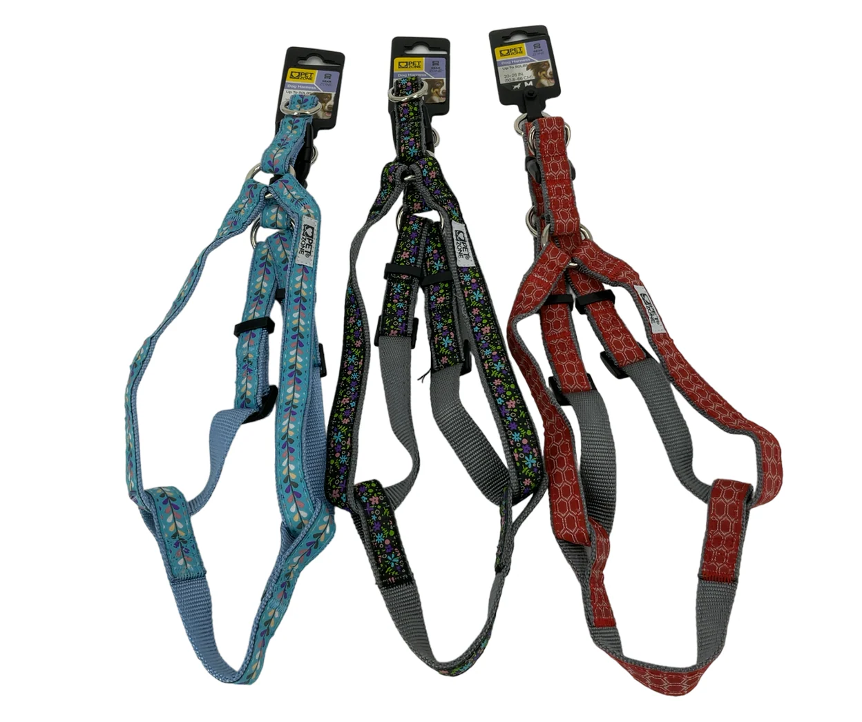 Image of Pet Zone Dog Harness Medium (Up to 50 lbs) 20-26 Inches, Assorted Prints