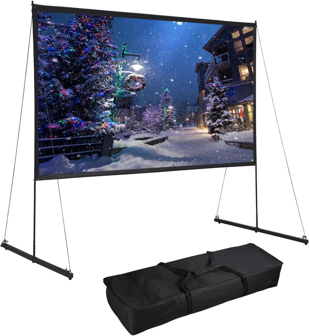 Image of Yescom 100" 16:9 Portable HD Projector Screen – Foldable for Home Theater & Outdoor Movies