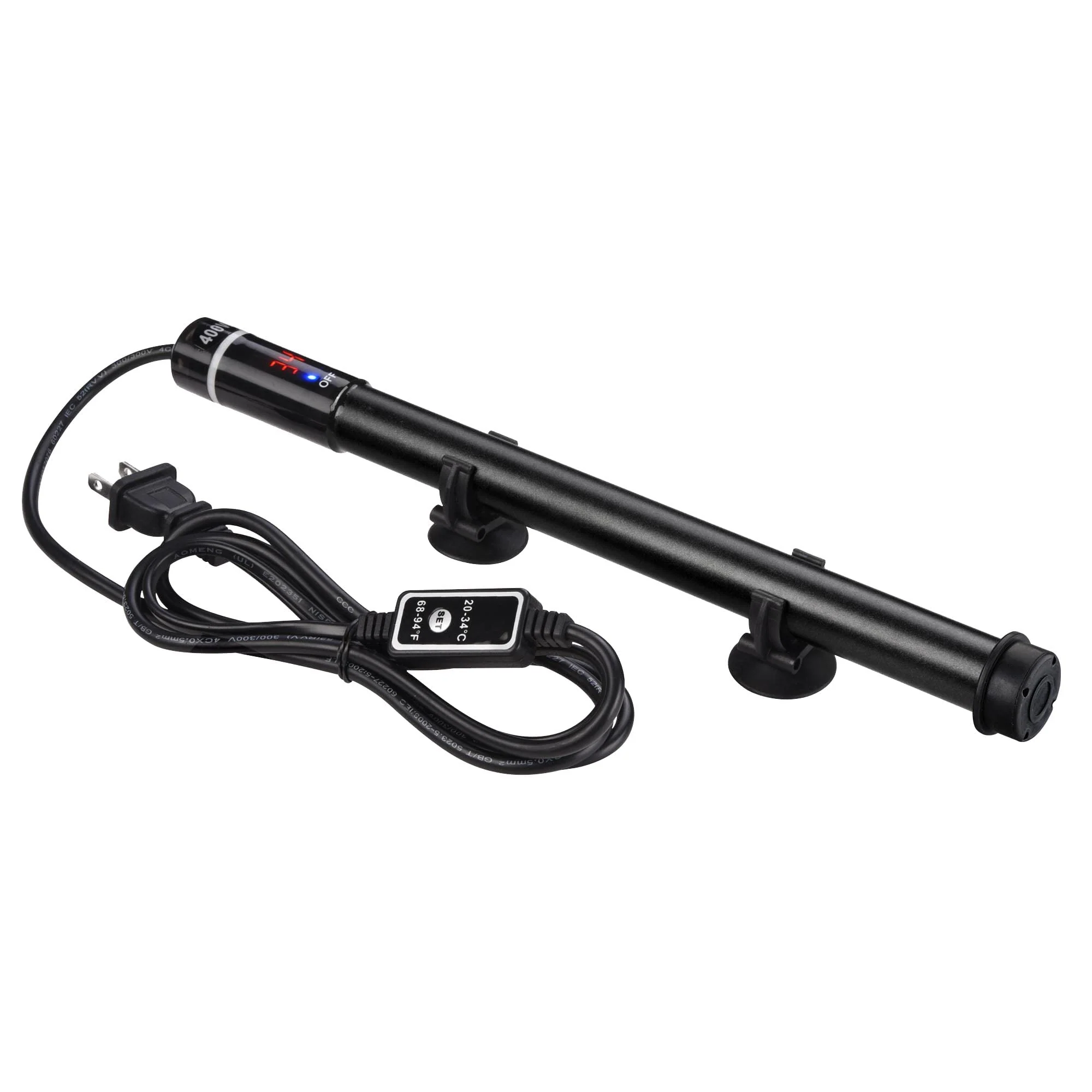 Image of Yescom Aquarium Heater 400W Submersible Fish Tank Heater for 80 Gallon with Intelligent LCD Temperature Display Saltwater Freshwater