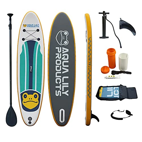 Image of Aqua Lily Premium Inflatable Stand Up Paddle Board (Supports 400 Pounds)